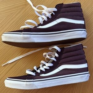 Vans High-Top Sneakers in Black and White